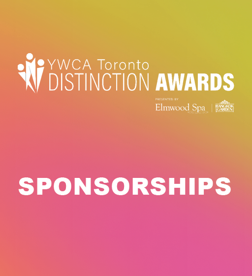 Distinction Awards - Sponsorships - pink and orange background